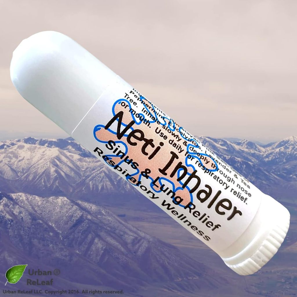 Urban ReLeaf  ống hít muối Himalaya và thảo dược NETI Salt Air Relief INHALER Sức khỏe hô hấp