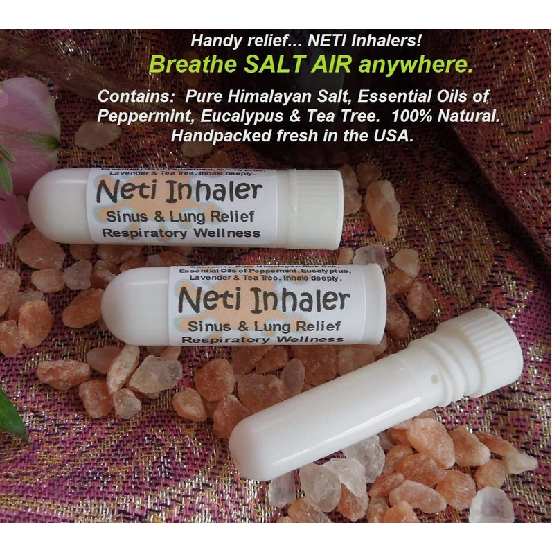 Urban ReLeaf  ống hít muối Himalaya và thảo dược NETI Salt Air Relief INHALER Sức khỏe hô hấp