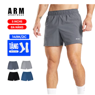 Quần Thể Thao Nam ARISMAN 5 Inch Function siêu nhẹ, tập gym, chạy bộ, vận động thoải mái