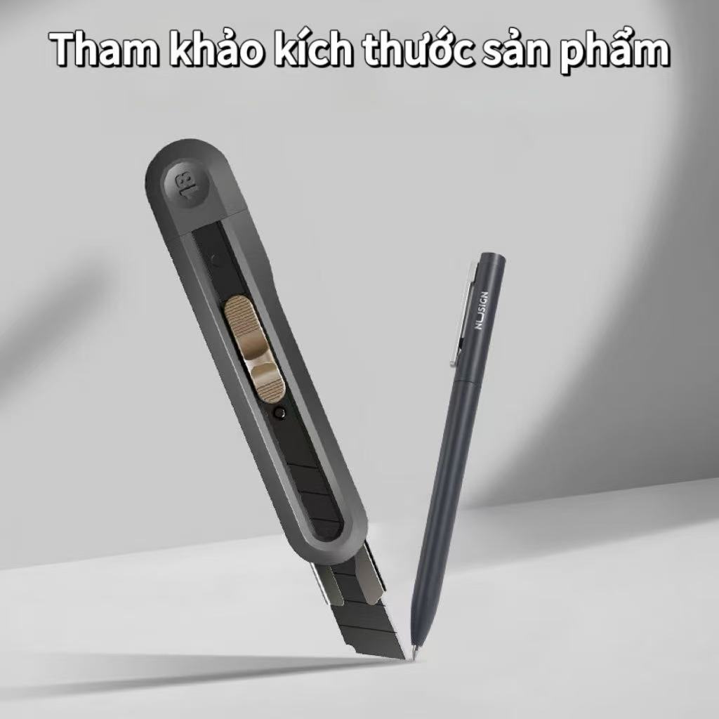 [GIÁ SỐC] Dao rọc giấy Deli lưỡi thép SK5 sắc bén - Dao mini tiện dụng cho văn phòng, học sinh