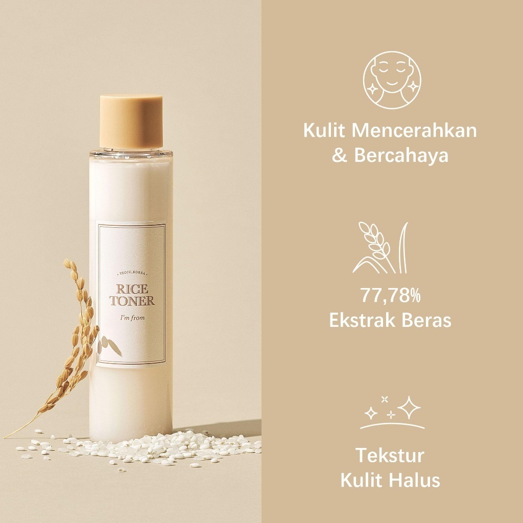 Nước Hoa Hồng Chiết Xuất Gạo Dưỡng Sáng Da I'm from Rice Toner 150ml/Brightening Hydrating Toner