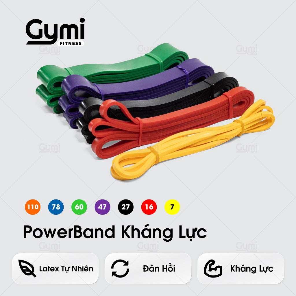 Dây Kháng Lực Powerband, Đa Năng Hỗ Trợ Tập Luyện Powerband - Dây Kháng Lực Tập Toàn Thân - Powerband