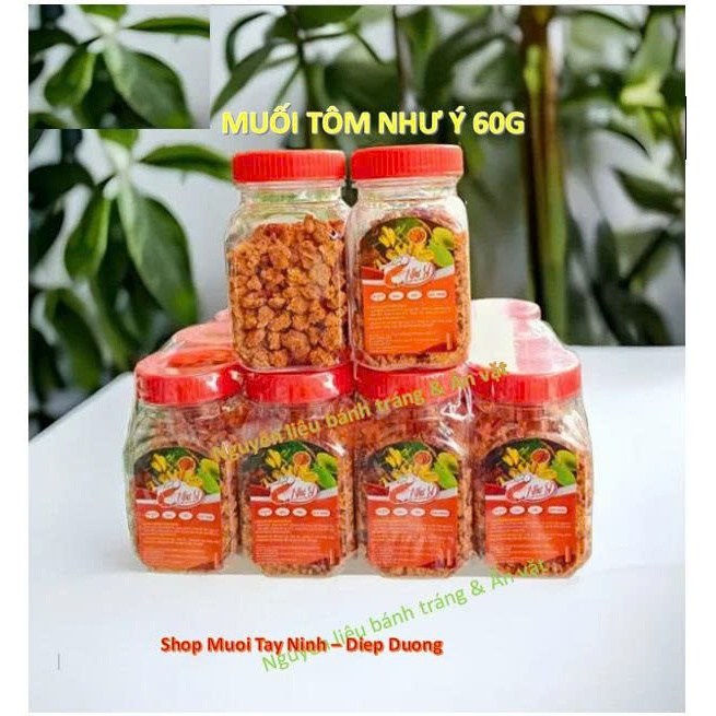 Muối Tôm Như Ý Thượng  Hạng Nguyên hạt to ngon - Hôp 60/200/400g.
