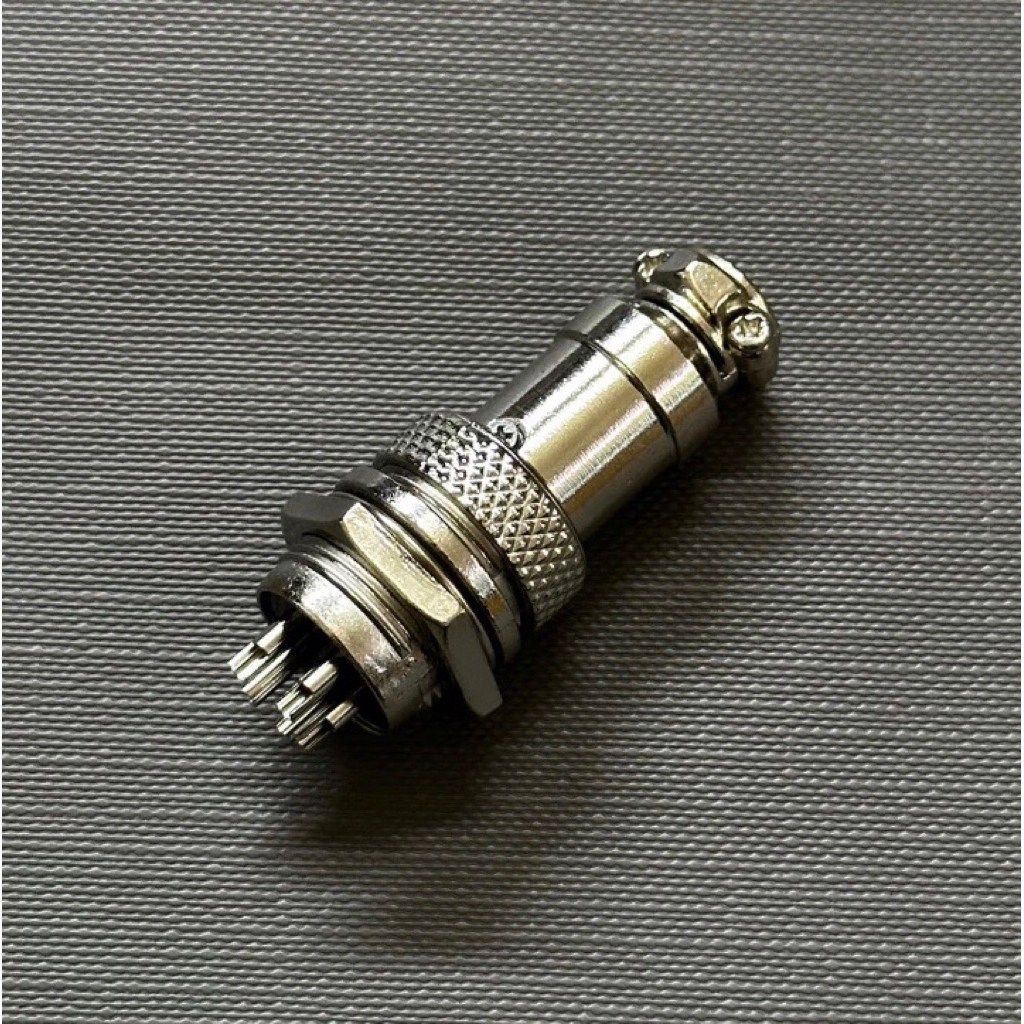 2 bộ Jack GX12 5 chân inox loại tốt
