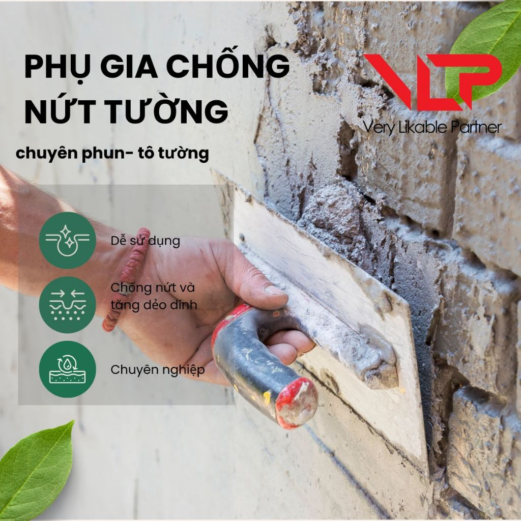 VLP Wall Speed – Phụ gia chống nứt, tăng độ bám cho vữa tô trát dùng cho vữa xây trát