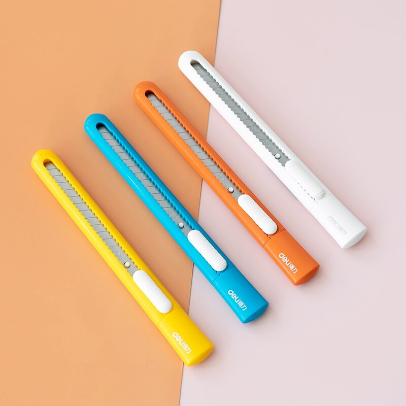 Dao Cắt Giấy Deli 2025 Mini – Thiết Kế Nhỏ Gọn, Sắc Bén – An Toàn Cho Học Sinh, Văn Phòng