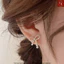 Bông tai bạc nữ cao cấp phong cách Hàn Quốc hiện đại sang chảnh dành cho nữ ChicEar Jewelry Collection