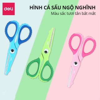 Combo cắt dán thủ công kèm kéo an toàn cho bé Đồ chơi học tập giấy Origami nhiều màu cute
