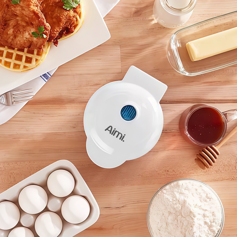 Máy Nướng Bánh bồi thường nếu hư hỏng, Máy Làm Bánh Quế Bánh Tổ Ong Waffle Màu Trắng
