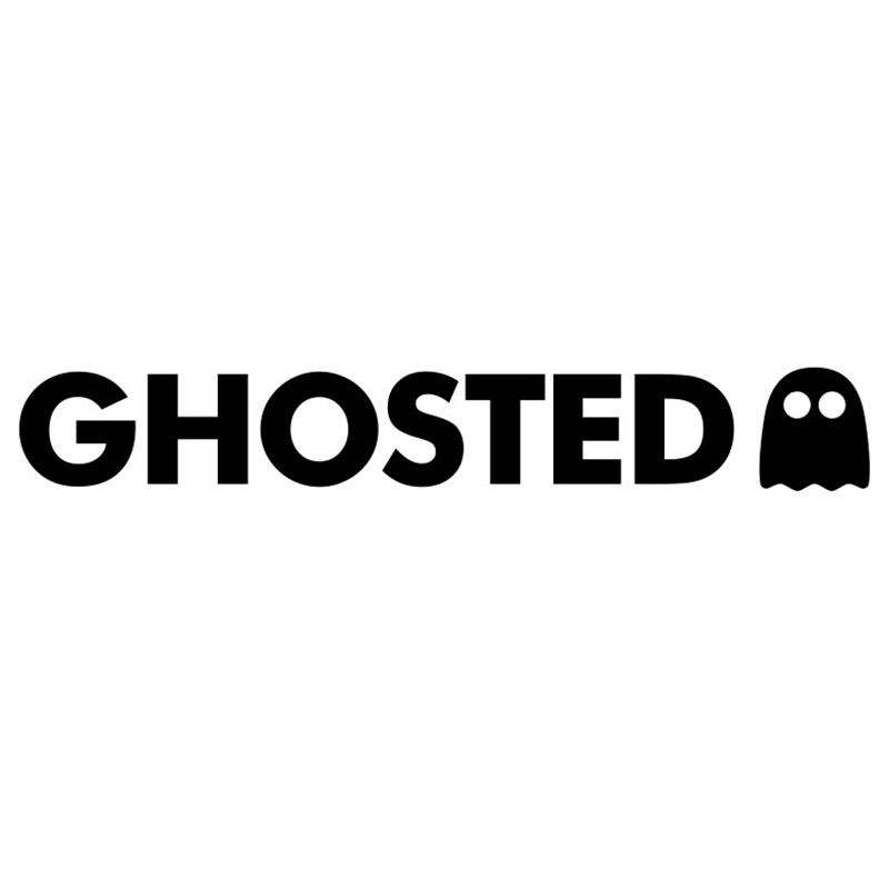 GHOSTED ma đáng yêu. Decal trang trí mũ bảo hiểm, xe hơi, xe máy, laptop, máy tính...Chống thấm nước
