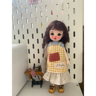 Set áo kem vây yếm(trang trí ngẫu nhiên)size dian mập,cừu nhỏ,6 nhỏ