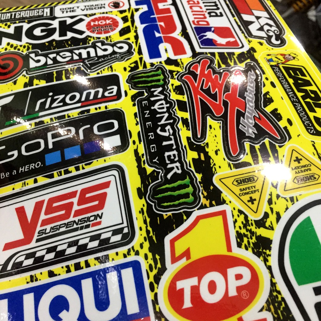 [Quà Tặng] Sticker siêu đẹp mẫu mới. Decal cao cấp chống nước, siêu dính, dán xe