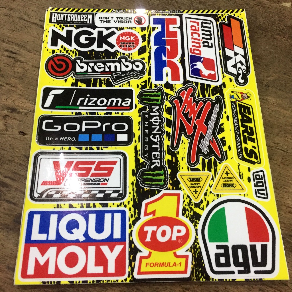 [Quà Tặng] Sticker siêu đẹp mẫu mới. Decal cao cấp chống nước, siêu dính, dán xe