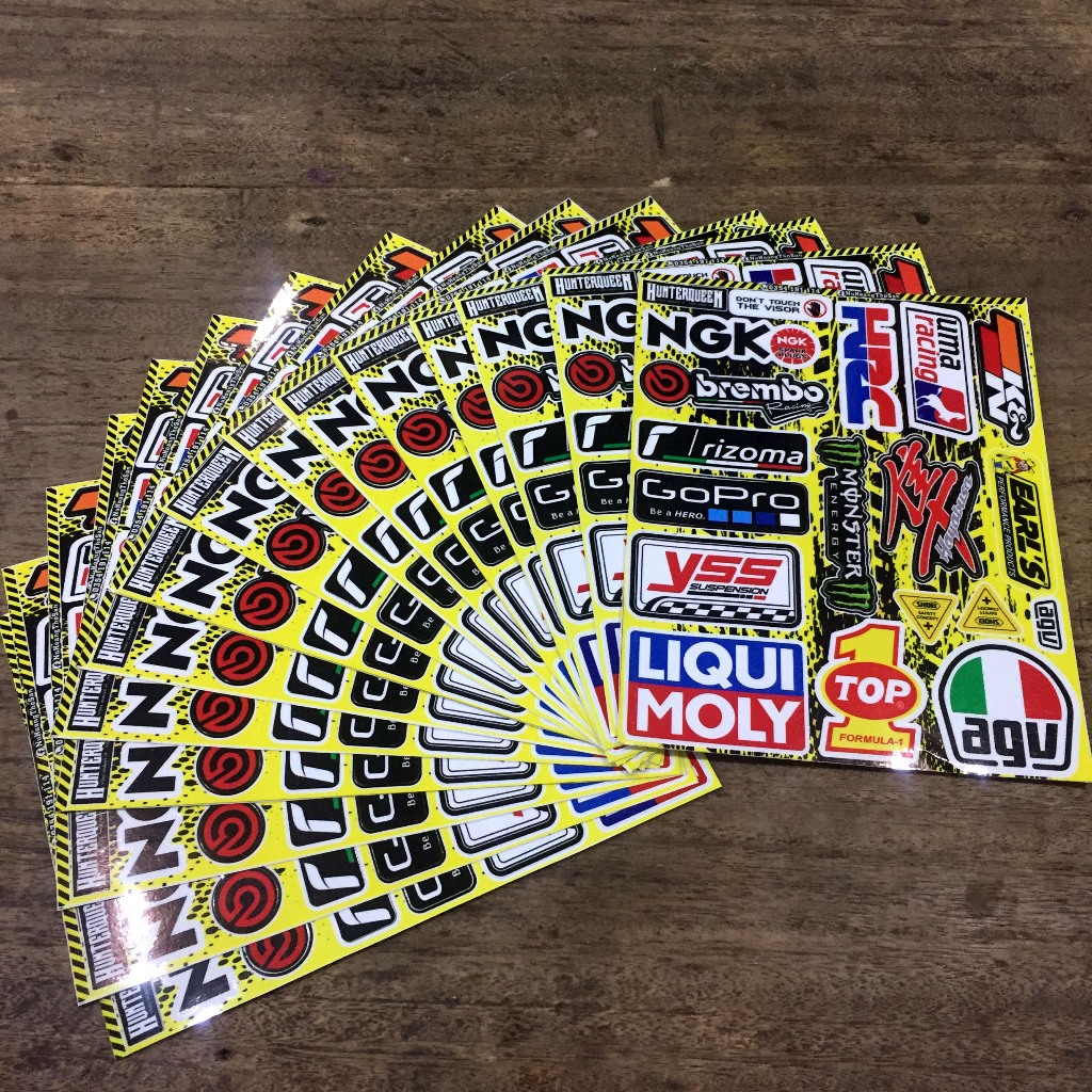 [Quà Tặng] Sticker siêu đẹp mẫu mới. Decal cao cấp chống nước, siêu dính, dán xe