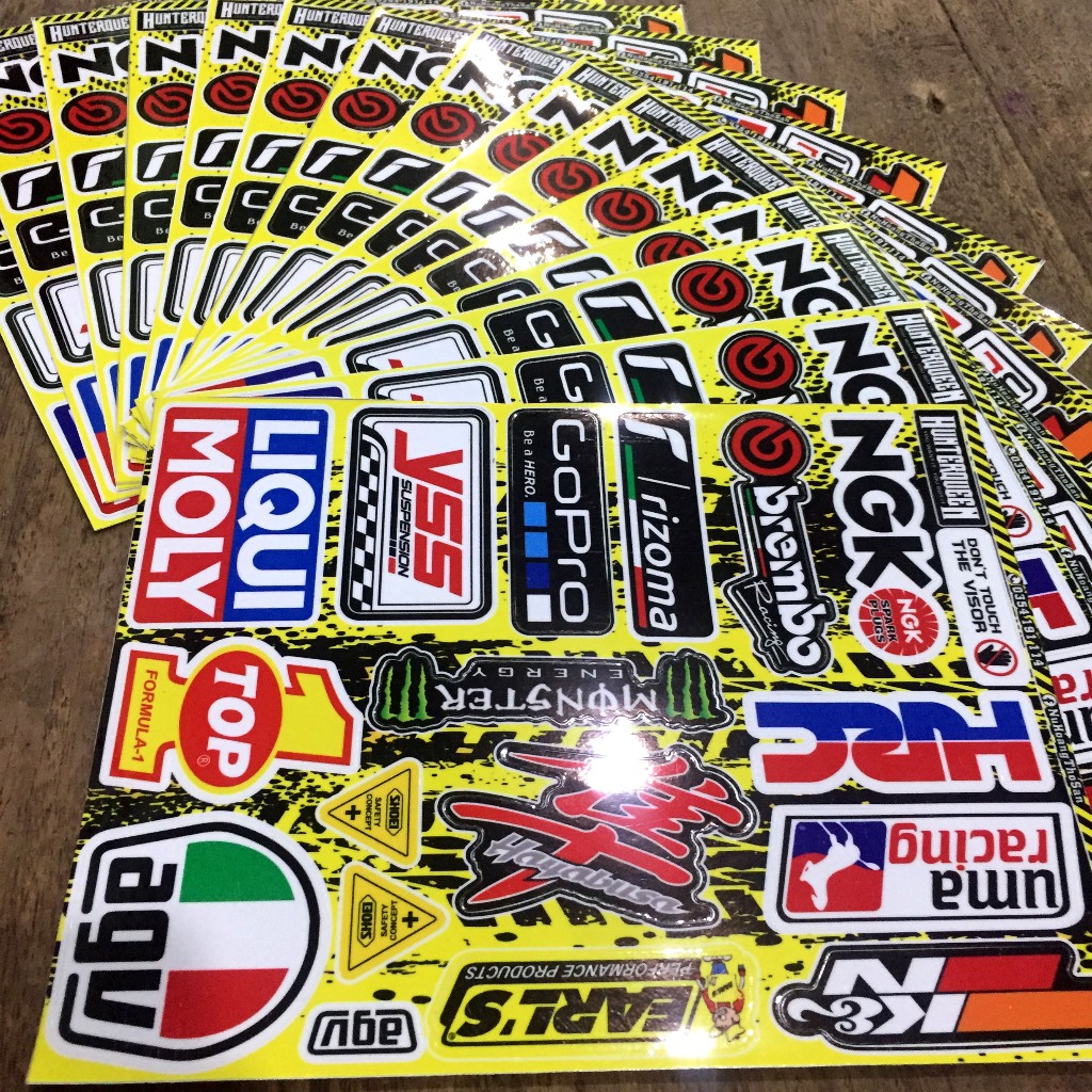 [Quà Tặng] Sticker siêu đẹp mẫu mới. Decal cao cấp chống nước, siêu dính, dán xe