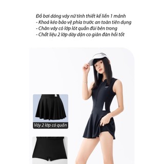 VÁY BƠI LIỀN THAN NHANH KHO THOÁNG KHÍ CÓ QUÀN ĐÙI BẢI VỆ TRONG KÍNH ĐÁO BIG SIZE ĐẾN 80KG