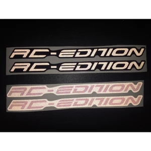 Cặp tem chữ RC Edition phản quang [19x1,4cm]. Hình dán cao cấp siêu dính. Sticker chống nước, dán phuộc