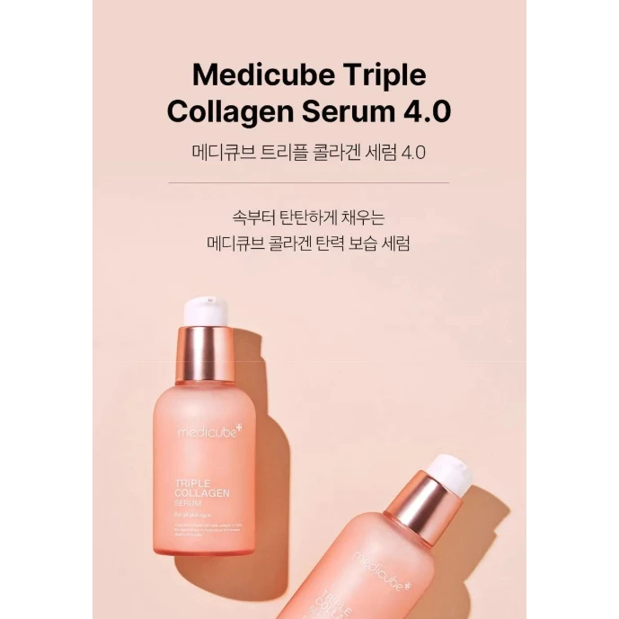 Tinh Chất Chống Lão Hóa Medicube 55ml/TRIPLE COLLAGEN SERUM 4.0/Dưỡng Ẩm/Căng Bóng Da