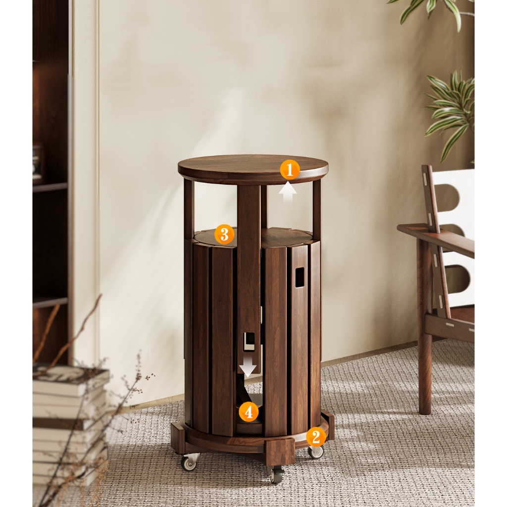 Bộ Ghế Đôn Xếp Gọn Đa Năng Cao Cấp GOTEK G-01 Chất Liệu Gỗ Thông Tự Nhiên Thiết Kế Sang Trọng