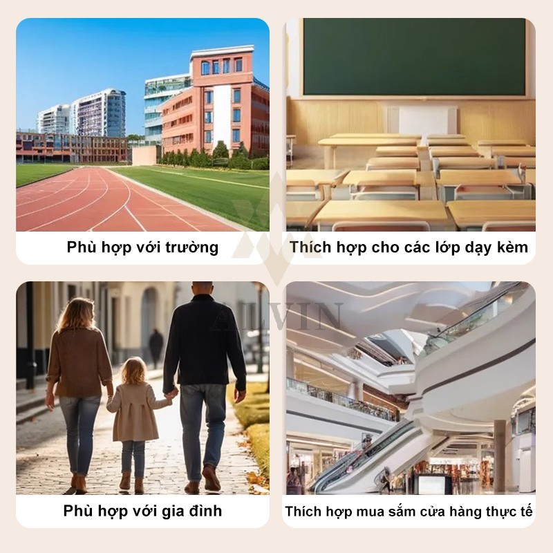 AIVIN Bộ bàn ghế học sinh bàn học thông minh cho bé chống gù chống cận có Nâng hạ tay quay tiện lợi | BigBuy360 - bigbuy360.vn