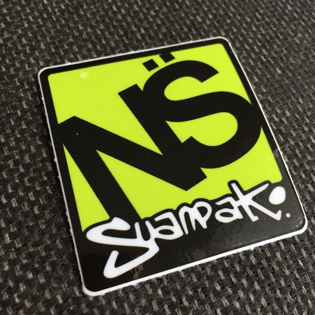 NS Suanpark[5x5.5cm] decal cao cấp chống nước, sắc nét, bền màu, dính chặt. Hình dán logo trang trí mọi nơi