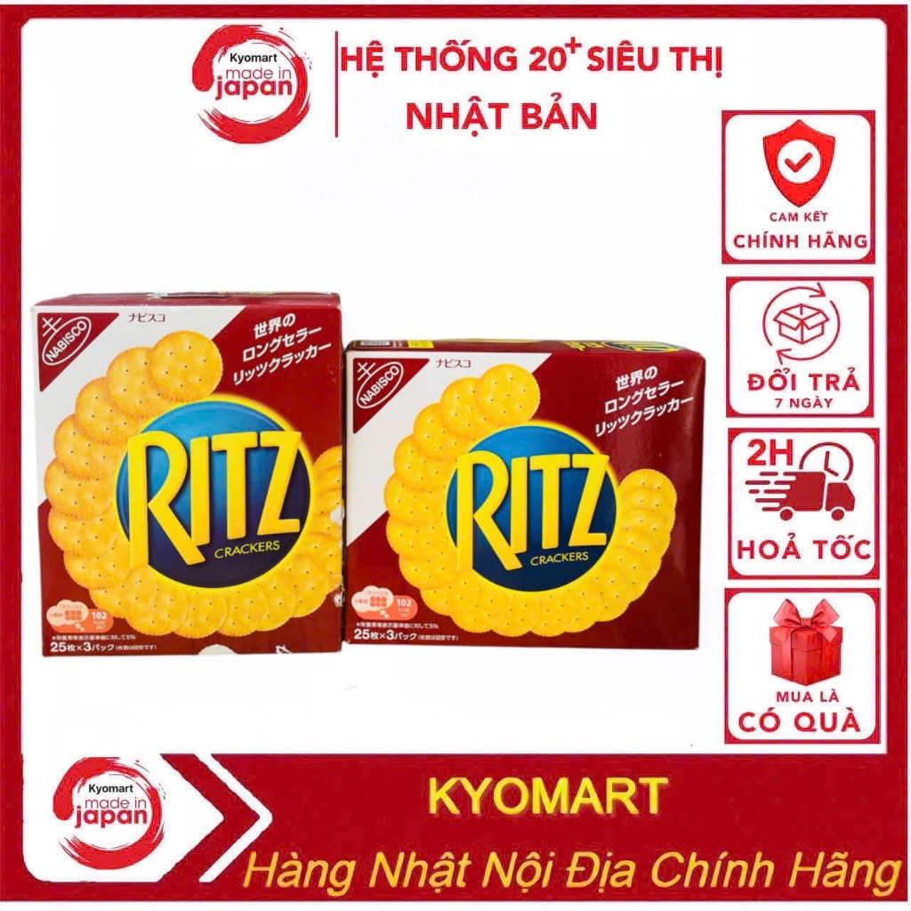 Bánh quy Ritz Crackers hộp to 247g | Shopee Việt Nam