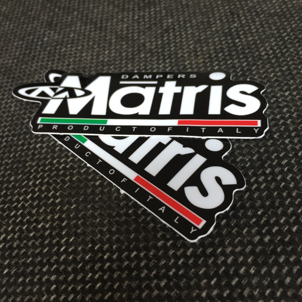 MATRIS[9.8x3.8cm] decal cao cấp chống nước, sắc nét, bền màu, dính chặt. Hình dán logo trang trí mọi nơi