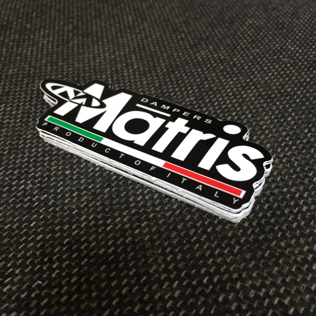 MATRIS[9.8x3.8cm] decal cao cấp chống nước, sắc nét, bền màu, dính chặt. Hình dán logo trang trí mọi nơi