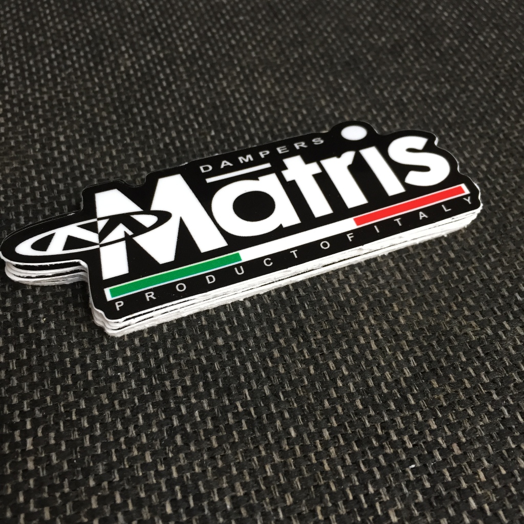 MATRIS[9.8x3.8cm] decal cao cấp chống nước, sắc nét, bền màu, dính chặt. Hình dán logo trang trí mọi nơi
