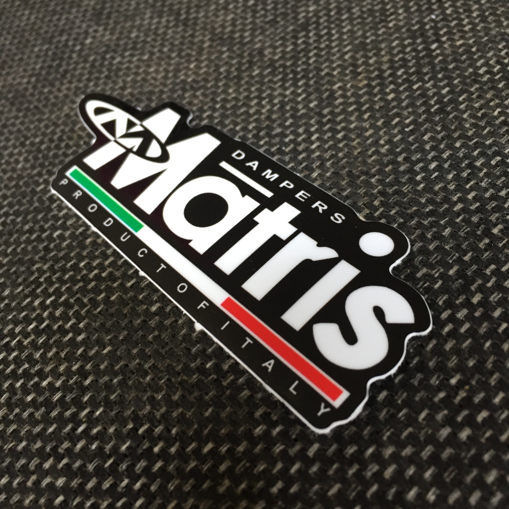 MATRIS[9.8x3.8cm] decal cao cấp chống nước, sắc nét, bền màu, dính chặt. Hình dán logo trang trí mọi nơi
