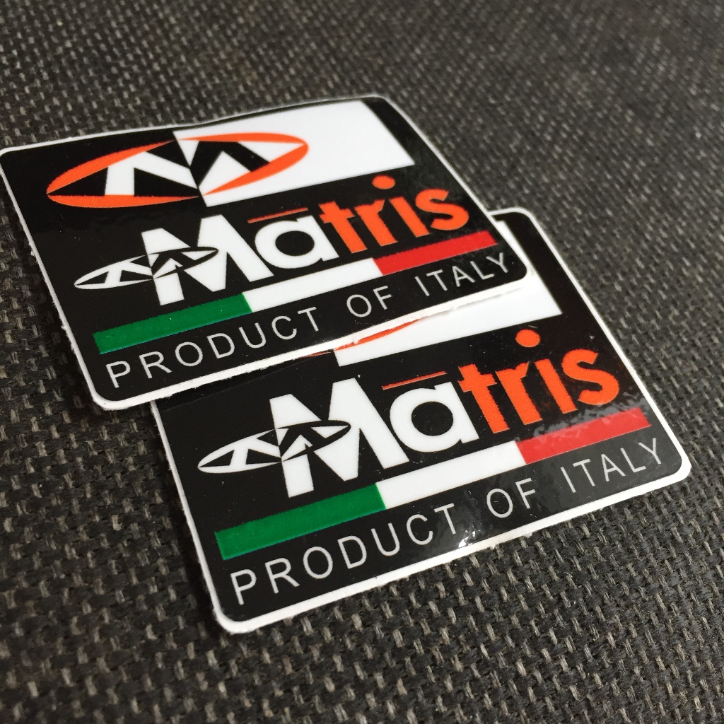 MATRIS [6.7x5cm] decal cao cấp chống nước, sắc nét, bền màu, dính chặt. Hình dán logo trang trí mọi nơi