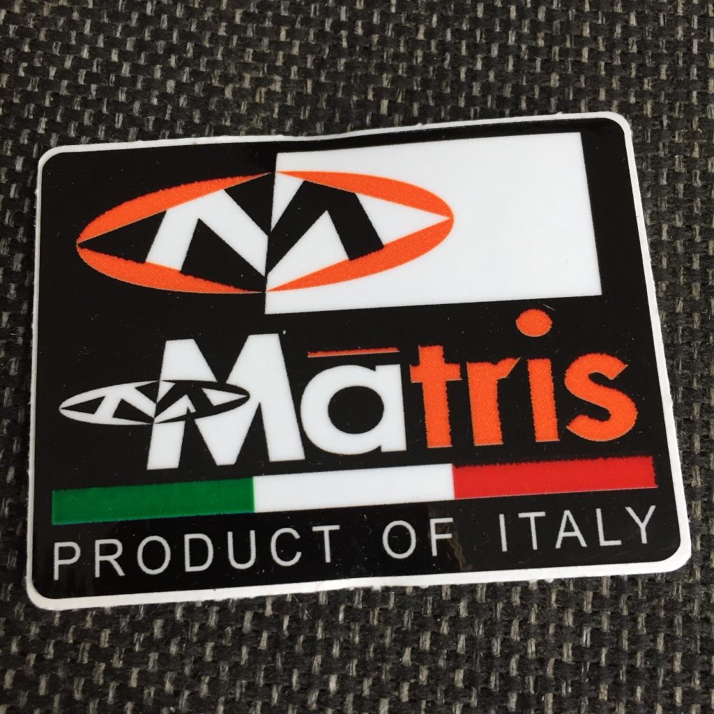 MATRIS [6.7x5cm] decal cao cấp chống nước, sắc nét, bền màu, dính chặt. Hình dán logo trang trí mọi nơi