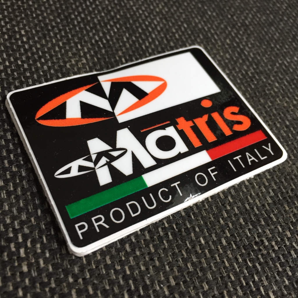 MATRIS [6.7x5cm] decal cao cấp chống nước, sắc nét, bền màu, dính chặt. Hình dán logo trang trí mọi nơi