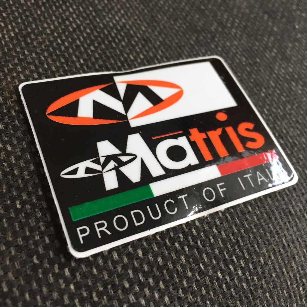 MATRIS [6.7x5cm] decal cao cấp chống nước, sắc nét, bền màu, dính chặt. Hình dán logo trang trí mọi nơi