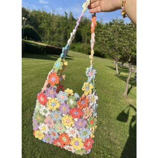 [TIEMNHA.BOSUA] (Size 30x25cm) TÚI HOA LEN THỦ CÔNG SUMMER MÀU SẮC DỄ THƯƠNG CHỤP ẢNH TOTE
