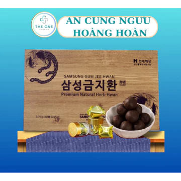 [Có Tem]An Cung Ngưu Hoàng Hoàn Samsung Hàn Quốc, Hộp Gỗ 60 Viên,Hộp gỗ 10 viên Giúp Bổ Não, Ngăn Ngừa Tai Biến, Đột Quỵ