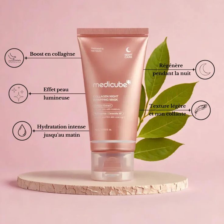 Mặt Nạ Ngủ Dạng Lột Medicube 75ml/Collagen Night Wrapping Peel Off Facial Mask