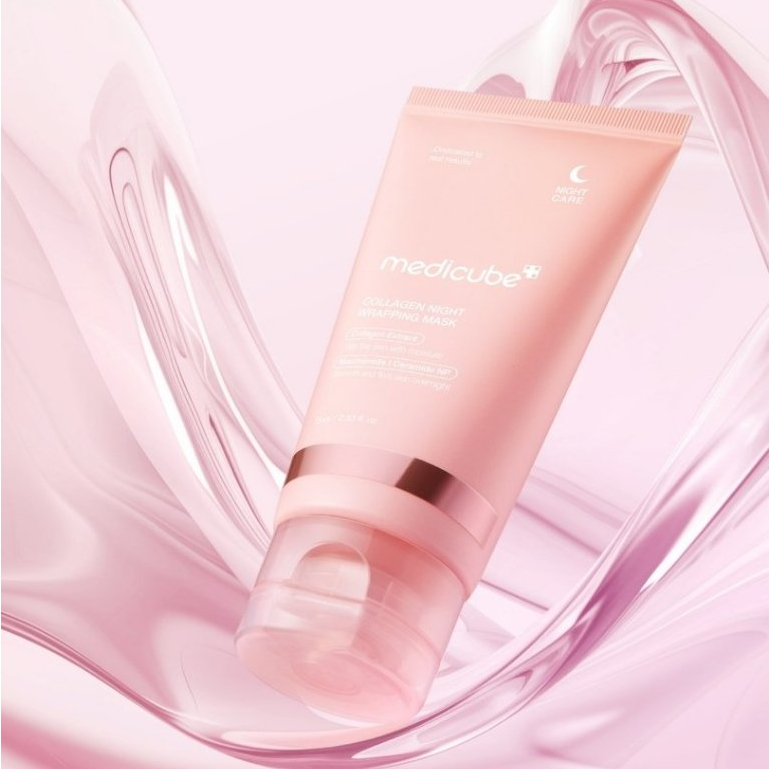 Mặt Nạ Ngủ Dạng Lột Medicube 75ml/Collagen Night Wrapping Peel Off Facial Mask