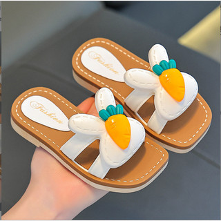 Dép Lê Cao Su Thơm Mềm Stick Thỏ Cà Rốt Đáng Yêu Cho Bé Gái 3 - 10 Tuổi K080