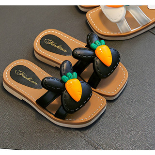 Dép Lê Cao Su Thơm Mềm Stick Thỏ Cà Rốt Đáng Yêu Cho Bé Gái 3 - 10 Tuổi K080