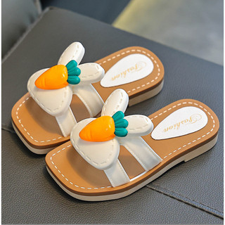 Dép Lê Cao Su Thơm Mềm Stick Thỏ Cà Rốt Đáng Yêu Cho Bé Gái 3 - 10 Tuổi K080