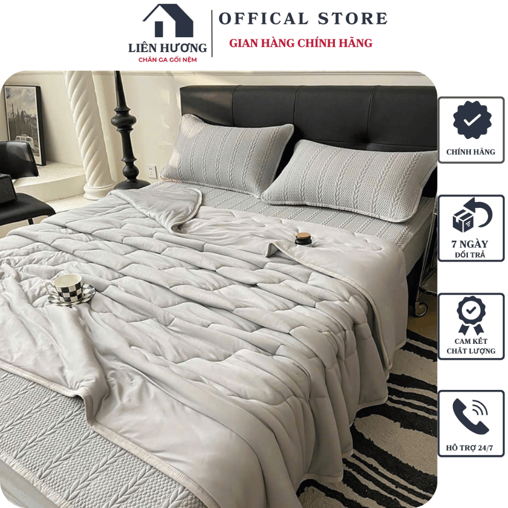 Chiếu băng lạnh cho mùa hè bảng vip 6D, chất liệu sợi vải dệt mỏng, thoáng mát, mềm mịn chạm vào là mát ngay