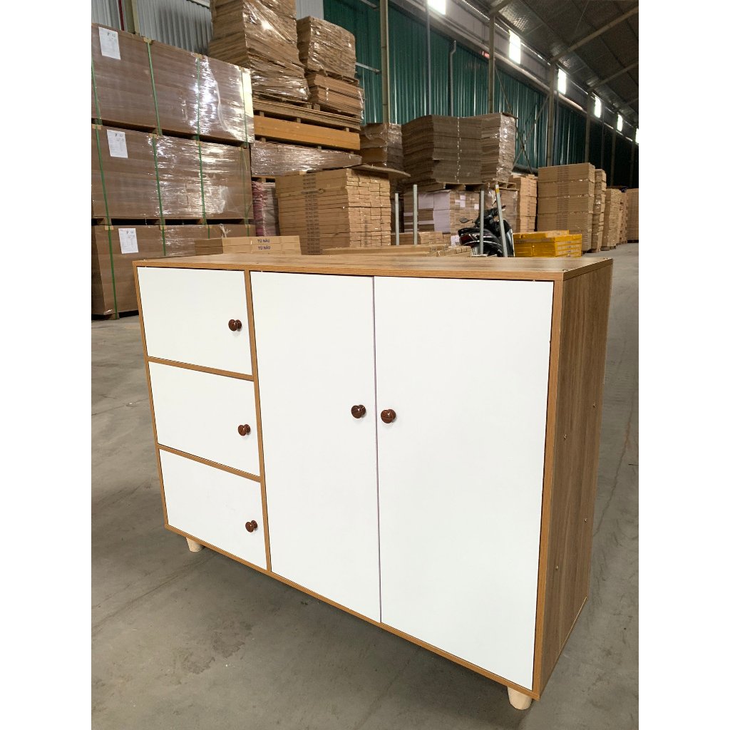 Tủ giày 5 cánh đa năng FOREST HOME ,kệ giày dép nhiều ngăn chất liệu gỗ MDF bền đẹp kích thước 100x75x30cm