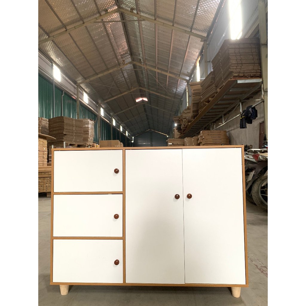 Tủ giày 5 cánh đa năng FOREST HOME ,kệ giày dép nhiều ngăn chất liệu gỗ MDF bền đẹp kích thước 100x75x30cm