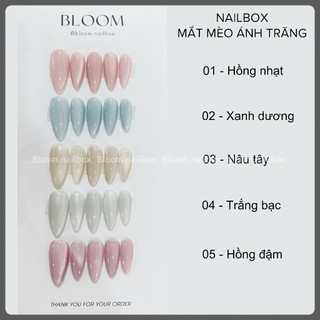 Nailbox mắt mèo ánh trăng đủ tone màu sáng da nổi bật by Bloom nail xinh lấp lánh