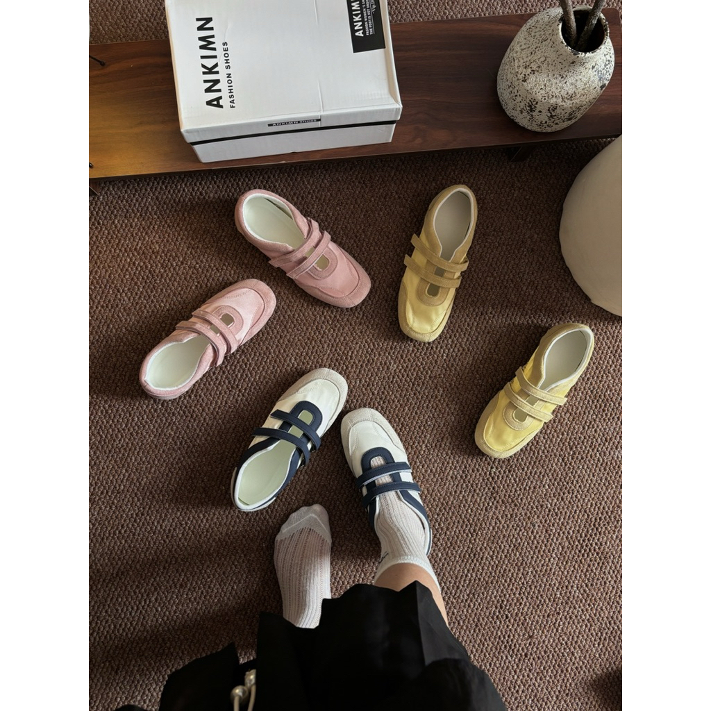 Giày Sneaker Nữ Marry Jane Quai Dán Phong Cách Hàn Quốc Mùa Hè 2025 Hàng QCCC - díel sóle