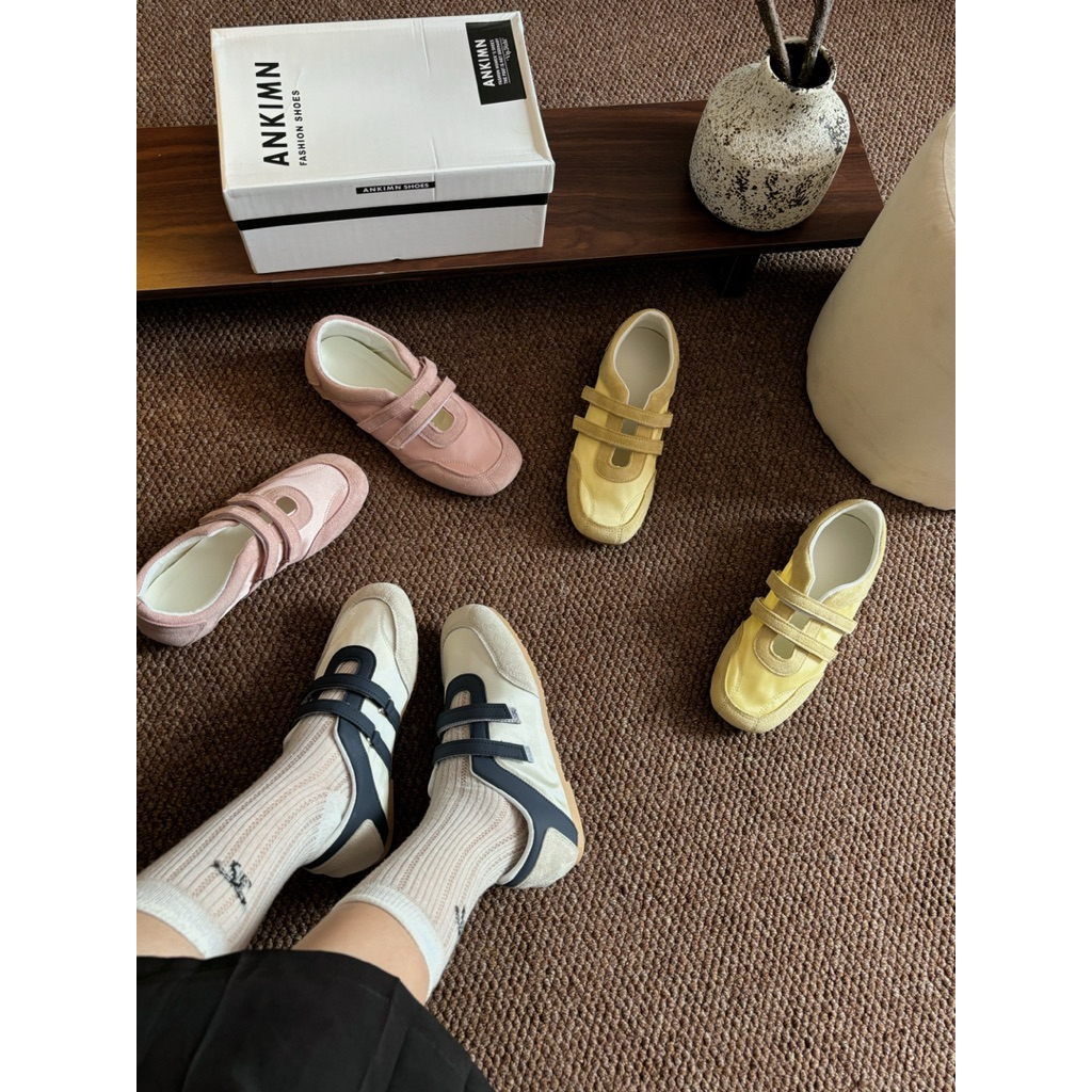 Giày Sneaker Nữ Marry Jane Quai Dán Phong Cách Hàn Quốc Mùa Hè 2025 Hàng QCCC - díel sóle