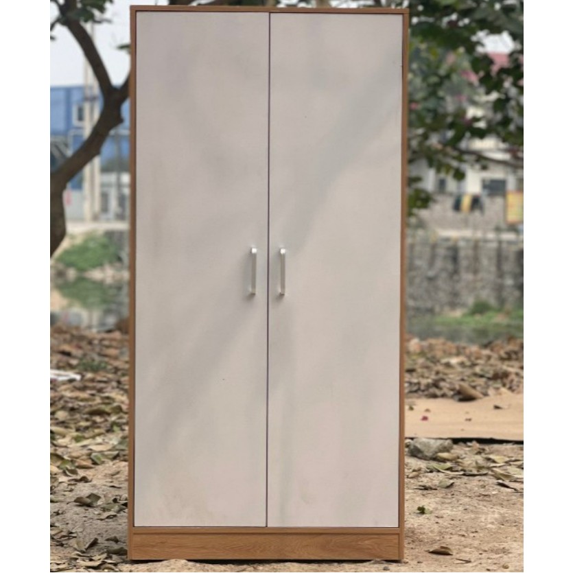 Tủ quần áo 2 cánh đa năng Xưởng Mộc Decor,tủ deco tủ đề đồ tủ treo quần áo chất liệu gỗ MDF cao cấp(tủ nâu)