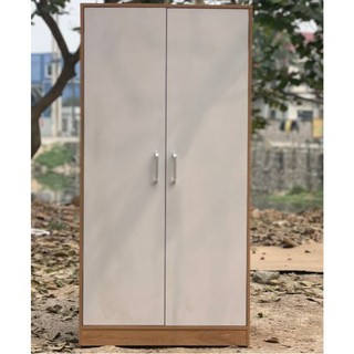 Tủ quần áo 2 cánh đa năng EcoWood, chất liệu gỗ MDF cao cấp, kích thước 40x60x120cm(tủ nâu)