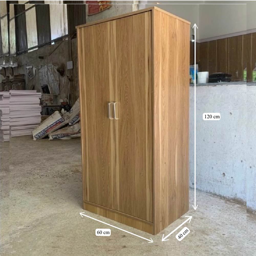 Tủ quần áo 2 cánh đa năng FOREST HOME, chất liệu gỗ MDF cao cấp, kích thước 40x60x120cm(tủ nâu)